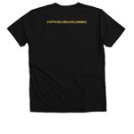 Carlos El Grande "Sonerito"&nbsp;, a Solid Black Blend Premium V-Neck Tee (back-view)