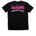 Team Mighty Mo&nbsp;, a Black Heather Premium Unisex Tee (back-view)