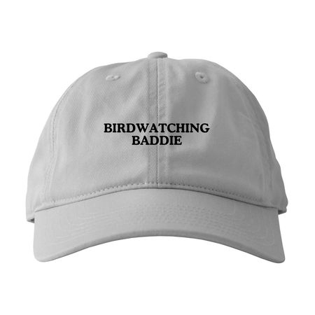 Birdwatching Baddie Hat (Black), a Dolphin Printed Eco Baseball Cap