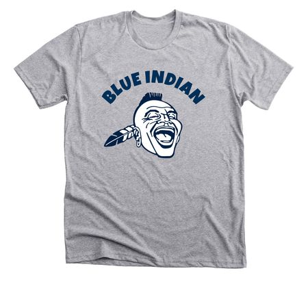 Blue Indian, a Athletic Heather Premium Unisex Tee