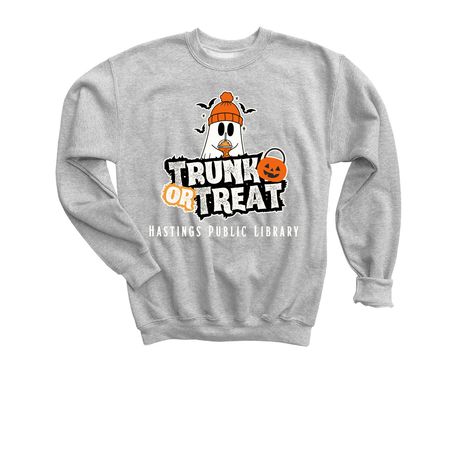 HPL Trunk or Treat, a Sport Grey Youth Crewneck Sweatshirt