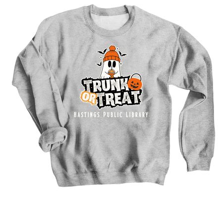 HPL Trunk or Treat, a Sport Grey Crewneck Sweatshirt