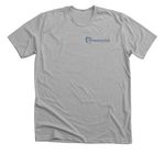 Benign is Not Fine, a Athletic Heather Premium Unisex Tee (back-view)