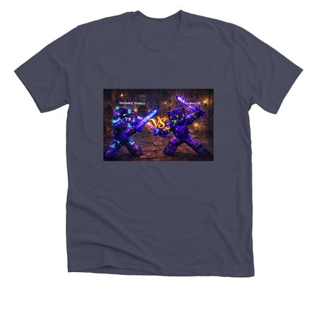 Dueling !, a Heather Midnight Navy Premium Unisex Tee