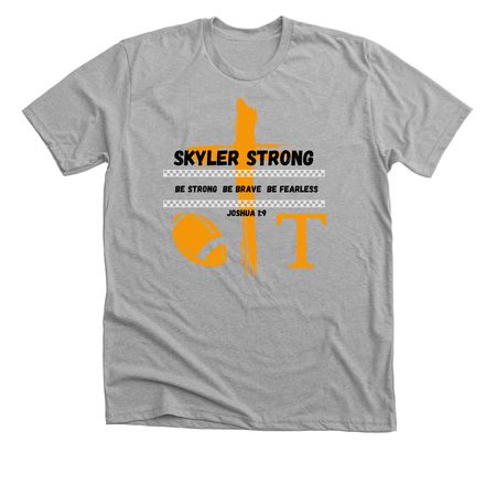 SKYLER STRONG DGBI MEDICAL TREATMENT'S, a Athletic Heather Premium Unisex Tee