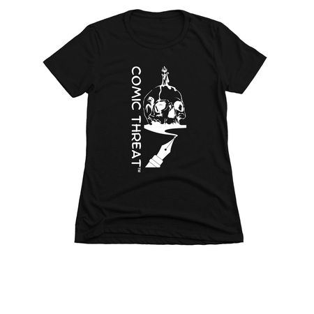 COMIC THREAT GEAR LINE, a Black Women's Slim Fit Tee