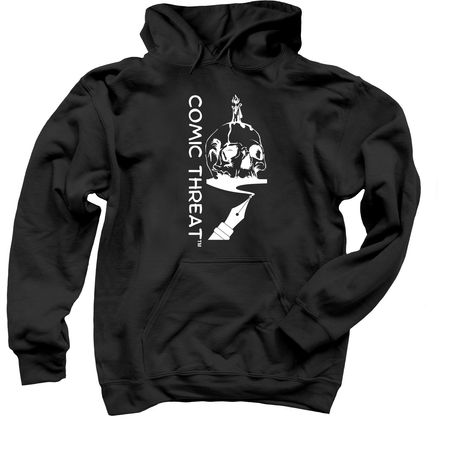 COMIC THREAT GEAR LINE, a Black Pullover Hoodie