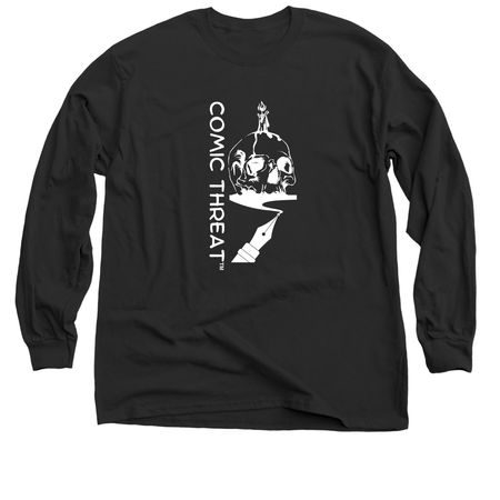 COMIC THREAT GEAR LINE, a Black Classic Long Sleeve Tee