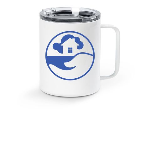 Fueled for The Shed Mug, a White Stainless Steel Travel Mug