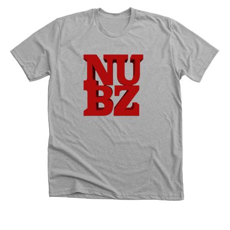 Nubz Love Font, a Athletic Heather Premium Unisex Tee