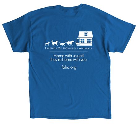 Long Sleeve and T-Shirts, a Royal Classic Unisex Tee (back-view)