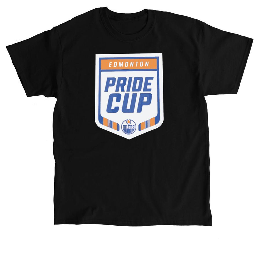 Edmonton Oilers Pride Cup Rainbow Shirt, a Black Classic Unisex Tee