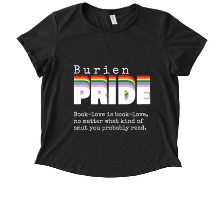 2025 Drag Queen Bingo Sponsor, a Space Black Allmade Eco Triblend Women?s Scoop Neck Tee