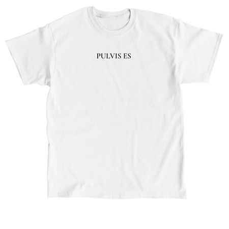Pulvis Es Shirt (Wht), a White Classic Unisex Tee