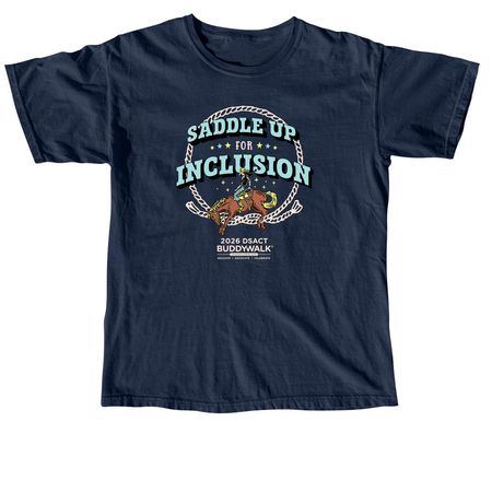 2026 DSACT Buddy Walk? T-Shirts, a True Navy Comfort Colors Unisex Tee