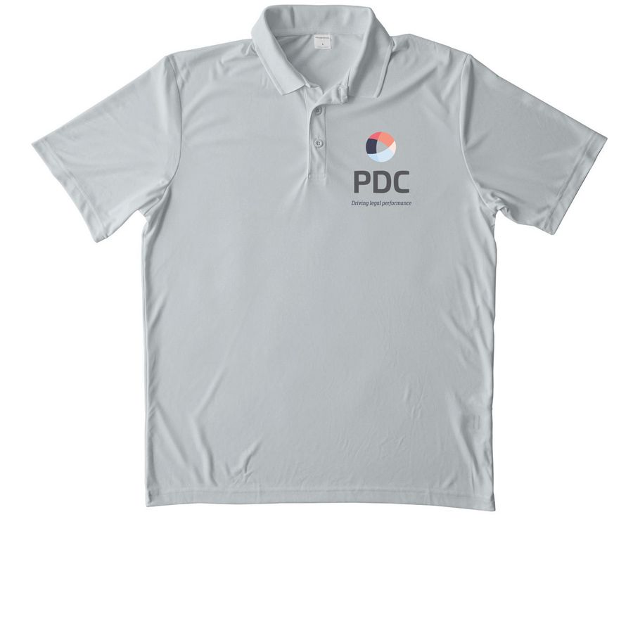 PDC Professional, a Silver Unisex Performance Polo