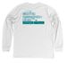 THE OLD GUARD - Merrick Pharma, a Solid White Blend Premium Long Sleeve Tee (back-view)