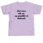 My Grandkids Do Taekwondo&nbsp;, a Orchid Comfort Colors Unisex Tee (back-view)