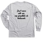 My Grandkids Do Taekwondo&nbsp;, a Sport Grey Classic Long Sleeve Tee (back-view)