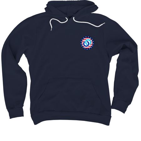 America 250 Foundation Hoodie, a Navy Premium Pullover Hoodie