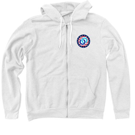 America 250 Foundation Hoodie, a White Zip Up Hoodie