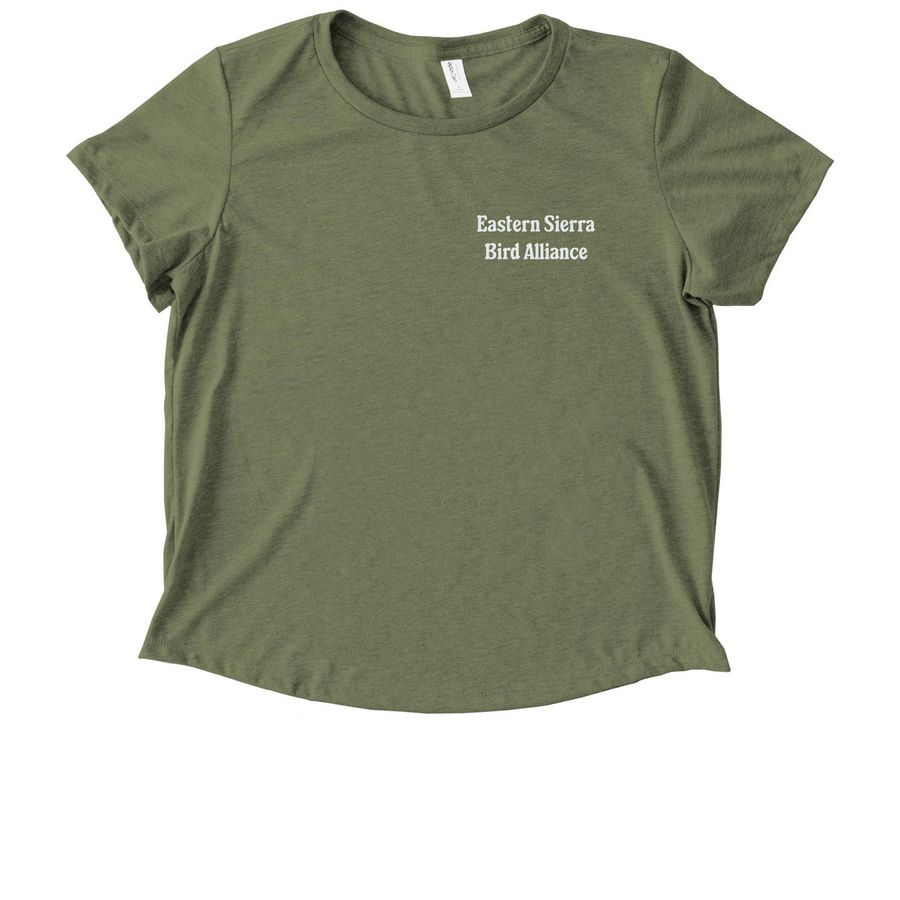 ESBA Logo Shirts (back), a Olive You Green Allmade Eco Triblend Women?s Scoop Neck Tee