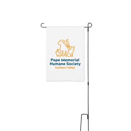 PMHS-CV Yard Flag, a White 12" x 18" Yard Flag with Stake