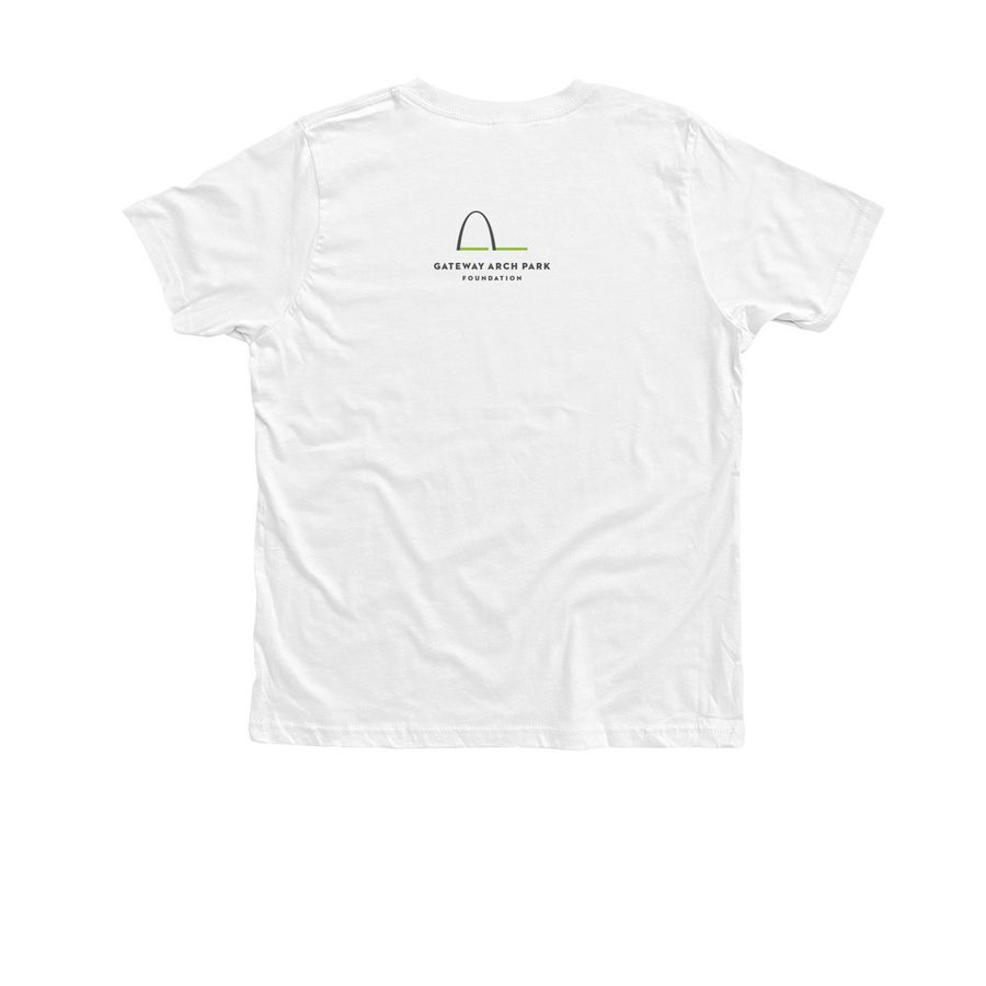 Picnic in Your Park - Youth Tee, a Solid White Blend Premium Youth Tee (back-view)