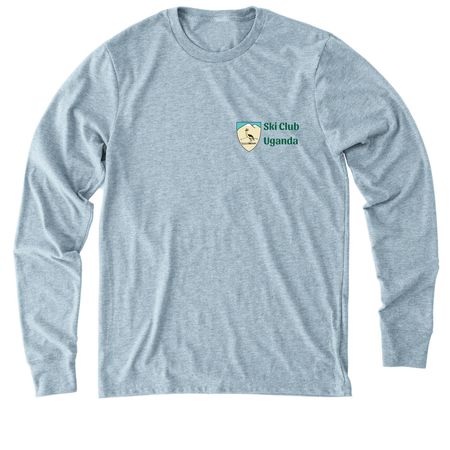 Apparel - Green Text, a I Like You Blue Allmade Eco Triblend Long Sleeve Tee