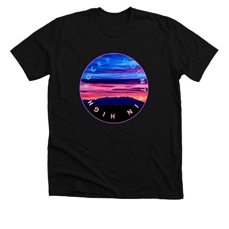 Rocky Mountain High, a Solid Black Blend Premium Unisex Tee