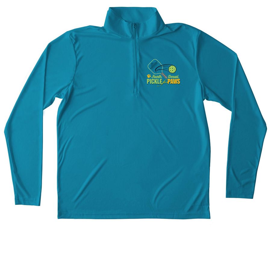 2026 Pickle for Paws&nbsp;, a Atomic Blue Unisex Performance Quarter Zip Pullover
