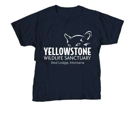 Yellowstone Wildlife Sanctuary Tshirts, a Navy Youth Unisex Tee