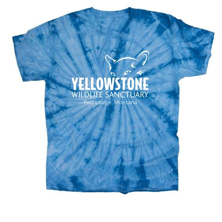 Yellowstone Wildlife Sanctuary Tshirts, a Baby Blue Classic Tie Dye Tee