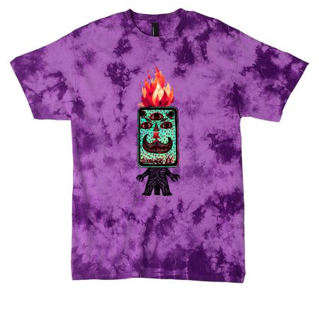 Judgment X, a Purple Crystal Tie Dye Tee
