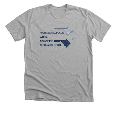 Professional Social Work, a Athletic Heather Premium Unisex Tee