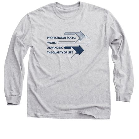 Professional Social Work, a Sport Grey Classic Long Sleeve Tee