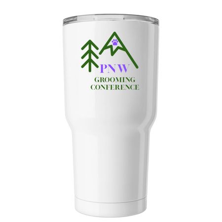 PNW Tumbler, a White Insulated Tumbler