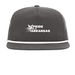 POA White Logo Hats, a Charcoal/ White Printed Umpqua Snapback Cap
