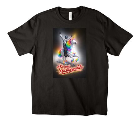 Unstoppable Unicorn&nbsp;, a Black Unisex Heavyweight Tee