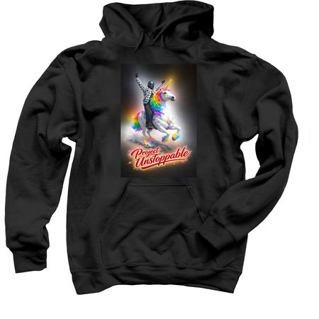 Unstoppable Unicorn&nbsp;, a Black Pullover Hoodie