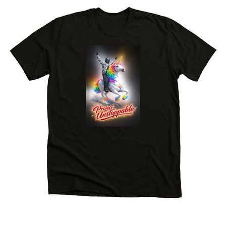 Unstoppable Unicorn&nbsp;, a Solid Black Blend Premium Unisex Tee