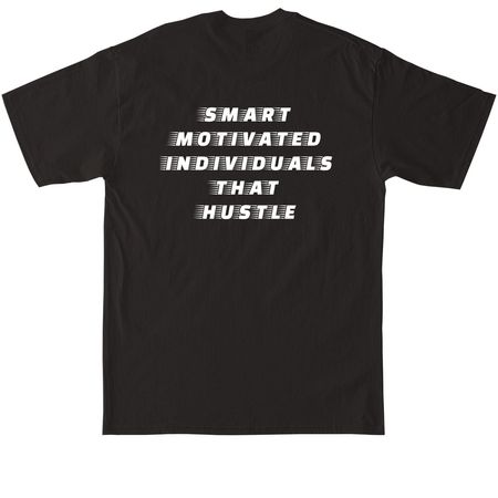 S.M.I.T.H, a Black Tall Classic Unisex Tee (back-view)
