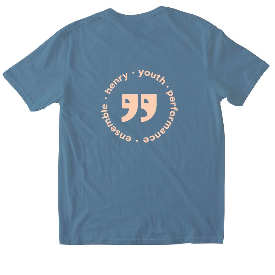 H.Y.P.E. Season 26-27, a Indigo Blue Softstyle Cotton Tee (back-view)
