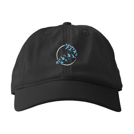 Let's Flock Together, a Black Printed Eco Baseball Cap