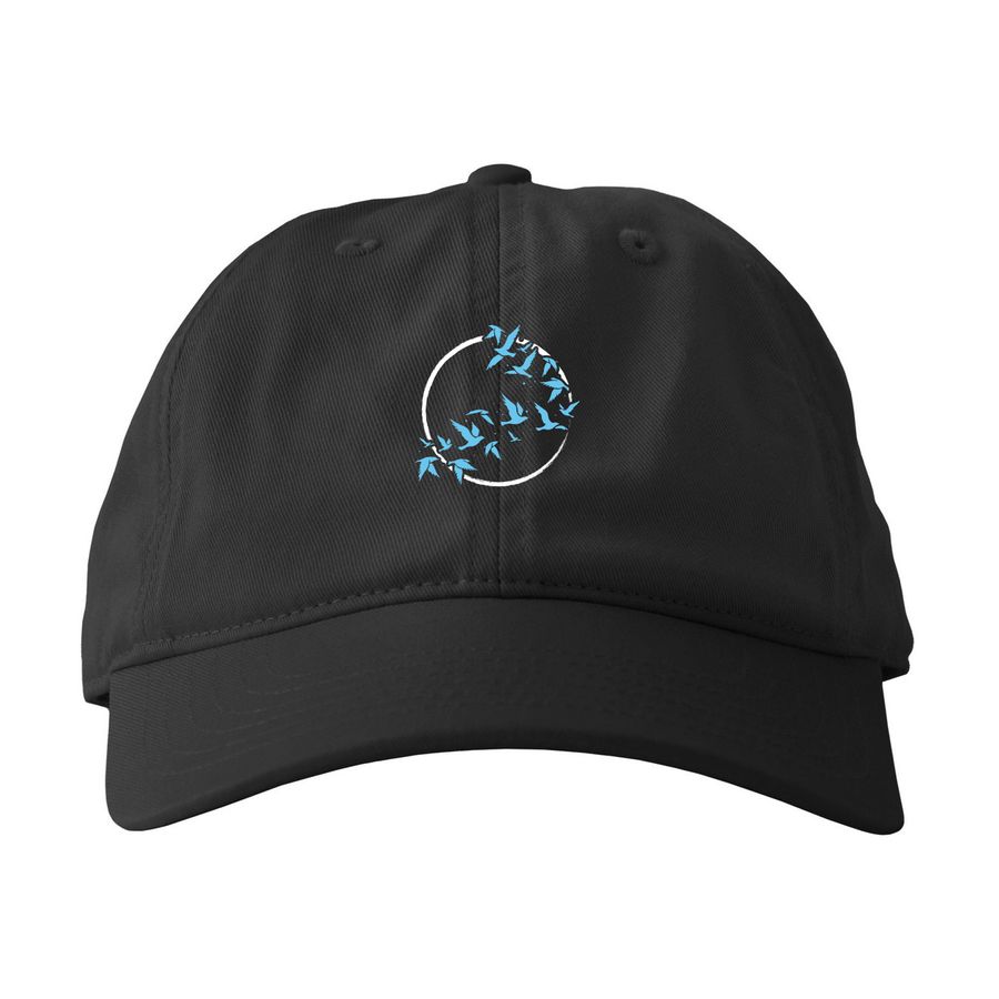 Let's Flock Together, a Black Printed Eco Baseball Cap