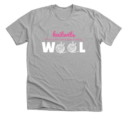 Knitwits, a Athletic Heather Premium Unisex Tee
