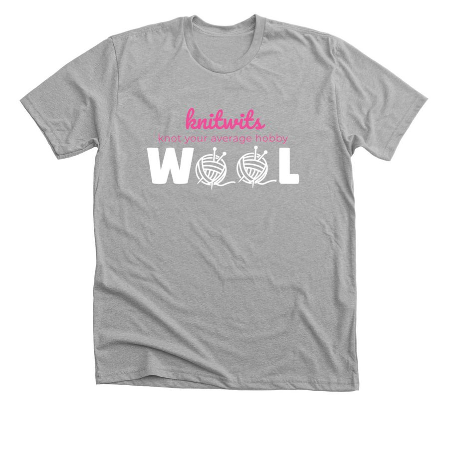 Knitwits, a Athletic Heather Premium Unisex Tee