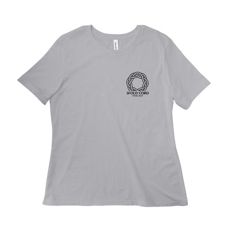 3Fold Cord Merch&nbsp;, a Solid Athletic Grey Women?s Relaxed Cotton Tee