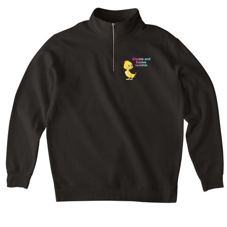 Squacky's Elevate & Evolve&nbsp;, a Black Midweight Quarter Zip Pullover