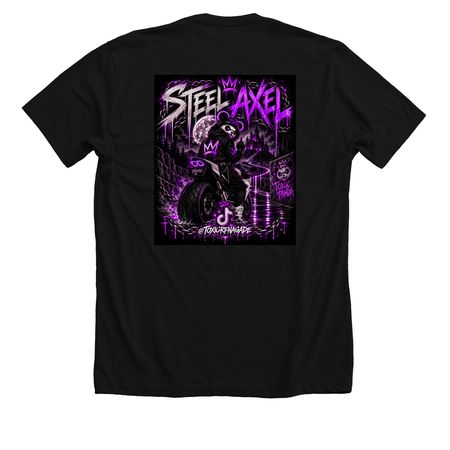 Get Toxic&nbsp;, a Solid Black Blend Premium Unisex Tee (back-view)